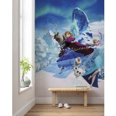 Een fotobehang van Disney Frozen met Elsa’s magische kracht, ideaal voor de kinderkamer.