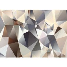 Een 3D fotobehang met abstracte vormen, dat een dynamische en futuristische uitstraling biedt in elke ruimte.