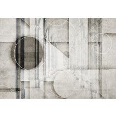 Fotobehang, Architectuur Beton Cirkels Vormen