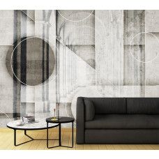 Fotobehang, Architectuur Beton Cirkels Vormen