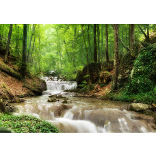 Fotobehang, Bergbeek natuurlandschap