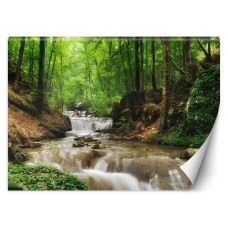 Fotobehang, Bergbeek natuurlandschap