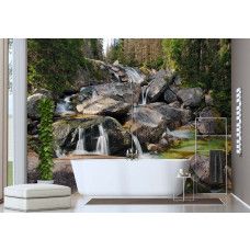 Fotobehang, Bergbeek Natuurlandschap