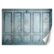 Fotobehang, Blauwe oude muur