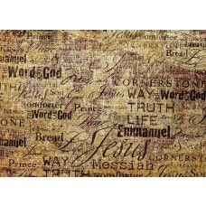 Een fotobehang van een inspirerend canvas geloof.