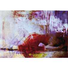 Fotobehang, Liggende vrouw Abstract