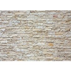 Fotobehang met een moderne, bakstenen muur