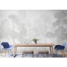 Inspirerend fotobehang van een Oosterse tuin in een kantoor, stimuleert focus en creativiteit met een vleugje Zen-sfeer.