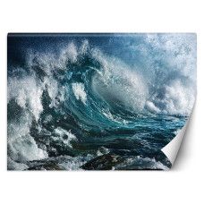 Fotobehang, Stormachtige zee