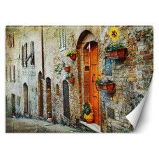 Fotobehang, Straat in Italië