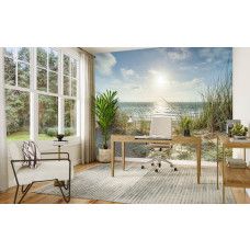 Fotobehang Strand met Duinen en Zee in een kantoor met frisse en inspirerende uitstraling.