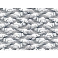 Een 3D fotobehang van touwen in een abstracte stijl.