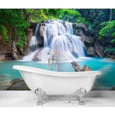 Fotobehang, Waterval in de tropen