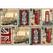 Fotobehang Postzegels van Londen