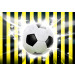 Fotobehang Voetbal Zwart Geel
