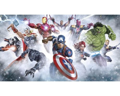 Fotobehang Avengers final battle, het ultieme gevecht uit de Marvel-films.