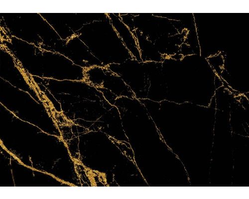 Zwart en goud marmer met een luxe uitstraling, subtiel gemengd met industriële details.