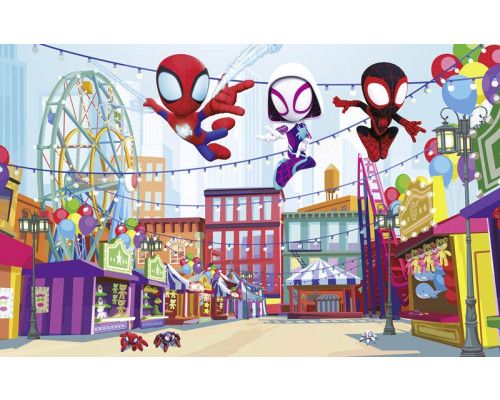 Fotobehang Avengers unite, iconische Marvel-helden samen in actie.