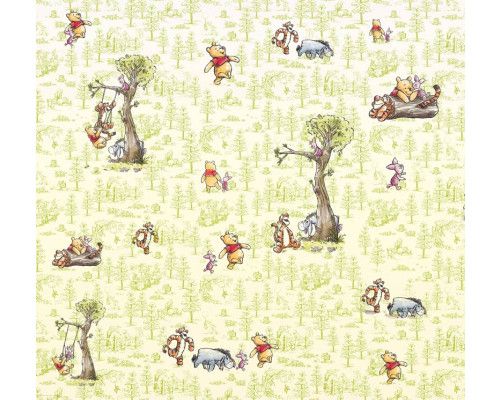 Winnie de Poeh en vrienden fotobehang, perfect voor een vrolijke, kindvriendelijke kamer.