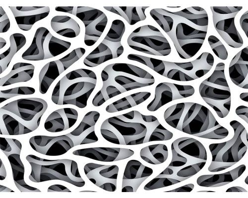 Fotobehang 3D Kunstwerk in zwart-wit