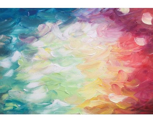 Abstract schilderij in een artistieke stijl op fotobehang.