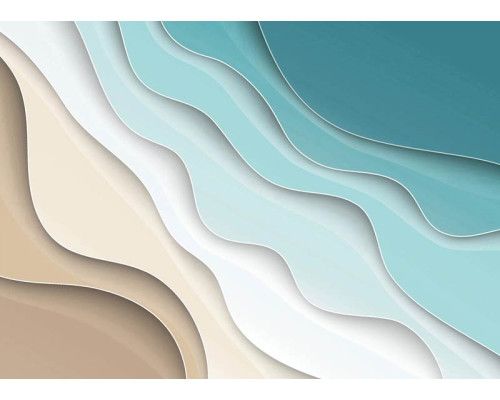 Fotobehang Abstracte Golven