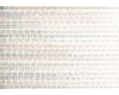 Abstract fotobehang van een pastelkleurige schilderij met verschillende kleurvlakken in een moderne kunststijl.