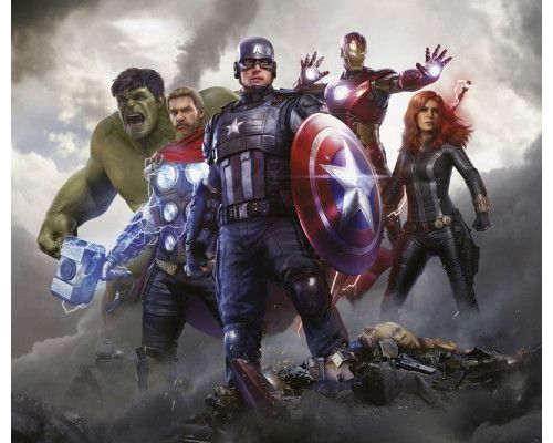Fotobehang Avengers final battle, het ultieme gevecht uit de Marvel-films.