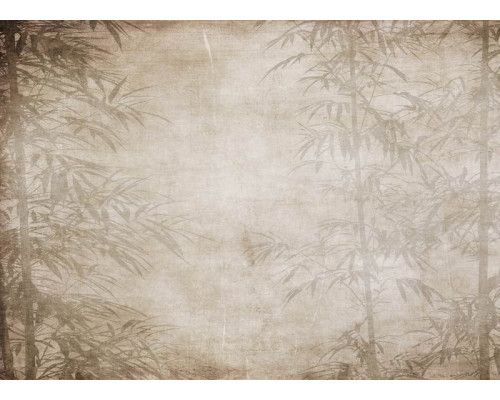 Fotobehang met artistieke bamboe-afbeelding, perfect voor een natuurlijke en stijlvolle uitstraling.