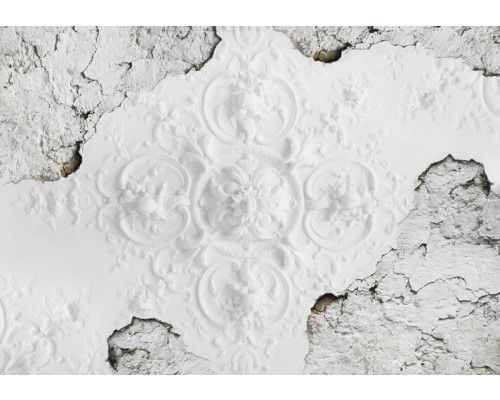 Vintage vlinder schilderij op fotobehang, kleurrijk en kunstzinnig.