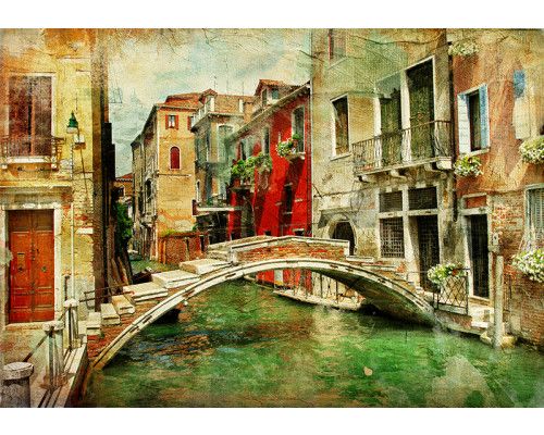 Fotobehang, De brug in Venetië