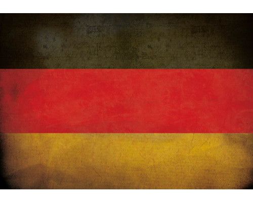 Fotobehang met een vintage Duitse vlag van Duitsland.