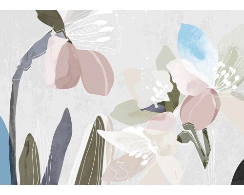 Fotobehang Elegante Bloemenkunst