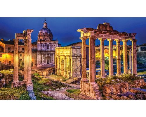 Fotobehang van het Forum Romanum in Rome, historisch en cultureel.