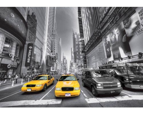 Fotobehang Gele Taxi’s op Times Square