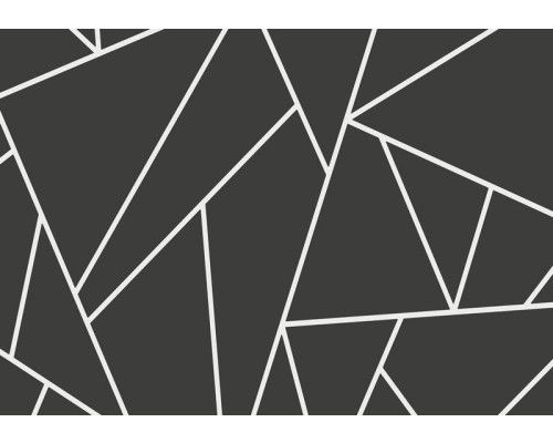 Fotobehang van geometrische verdelingen met driehoeken, in een moderne kunststijl.
