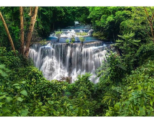 Fotobehang Huai Mae Khamin Waterfall