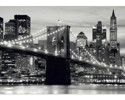 Fotobehang Iconische Brooklyn Bridge