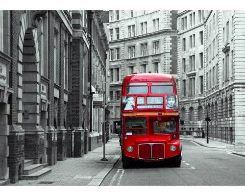 Fotobehang Londense Bus