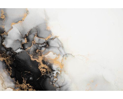 Fotobehang van een luxe gouden marmeren structuur, die een industriële en verfijnde stijl benadrukt.