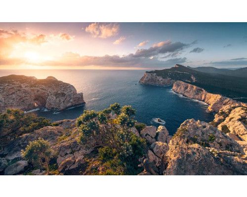 Mediterraan spektakel landschap Piana fotobehang, met een adembenemend uitzicht.