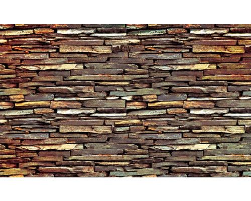 Moderne stenen muur fotobehang, industrieel en strak.