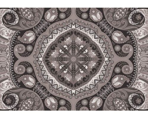 Zwart-wit mozaïekpatroon, abstract fotobehang voor een moderne en minimalistische ruimte.