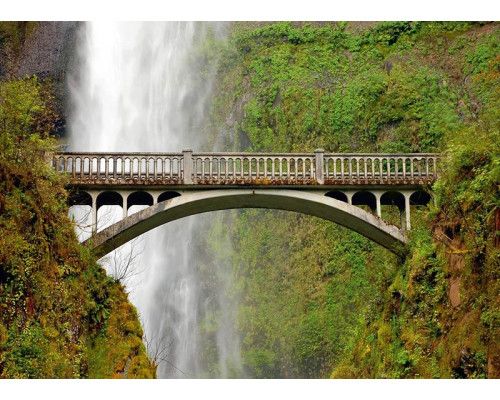 Fotobehang Multnomah Falls, Oregon