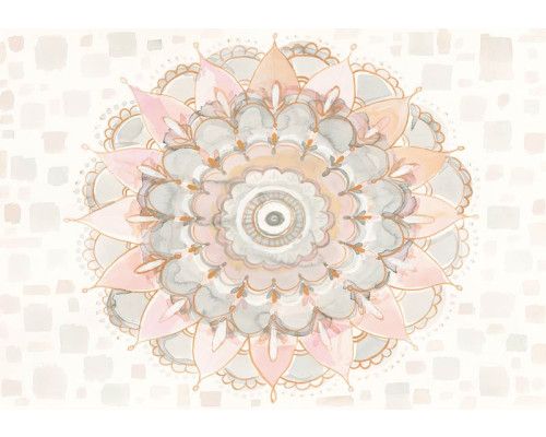 Pastelkleurige mandala’s, kunstzinnig afgebeeld op een rustgevend fotobehang.