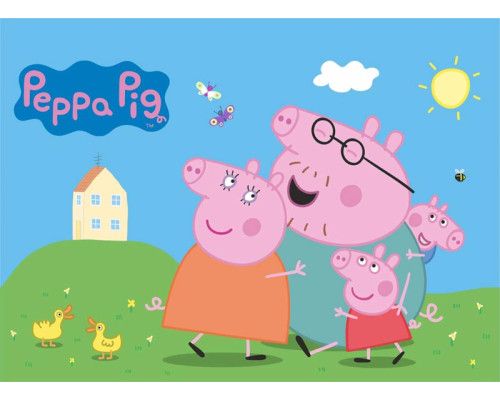 Een fotobehang met Paw Patrol jungle, waarin Chase, Marshall, Skye en hun vrienden op een tropisch avontuur gaan, omringd door groene bladeren en exotische dieren.