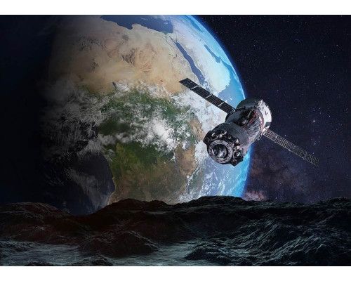 Fotobehang Satelliet in de Ruimte
