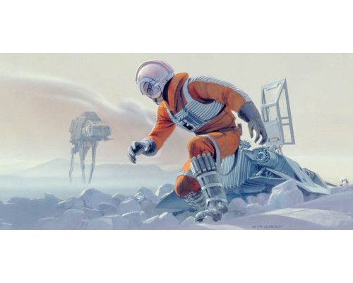 Star Wars Hoth piloot fotobehang, ideaal voor een sci-fi thema kamer.