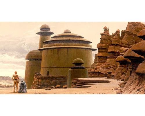 Jabba's Palace Star Wars fotobehang, een klassieke scène voor fans van de saga.