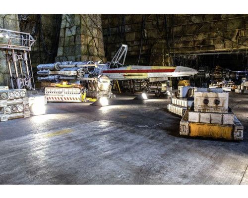 Star Wars Rebel Base fotobehang, een strategische weergave van de basis, perfect voor een avontuurlijke kamer.